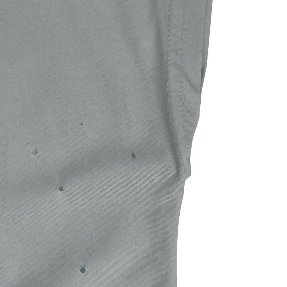 Balboa Women’s White Sequins Heart Lip Holes All Over Short Sleeve Tee T-shirt - Picture 4 of 11